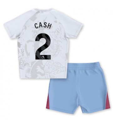 Aston Villa Matty Cash #2 Borta Kläder Barn 2023-24 Kortärmad (+ Korta byxor)